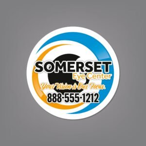 6.5" Diameter - Circle Sticker